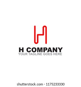 H letter logo design icon vector template