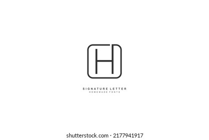 H Letter logo design inspiration. Vector alphabet template design for brand.