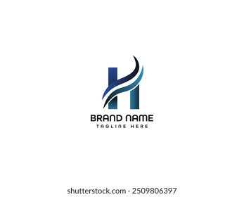 Monograma de design de logotipo de letra H