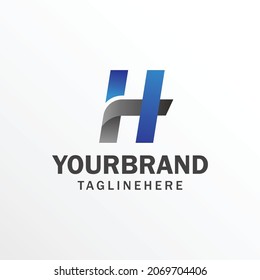 H Letter Logo Design Template. Modern Letter Logo With Vector Illustration