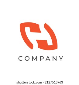 H letter logo design template h logo.