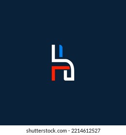 Elementos de plantilla de diseño de logotipo de letra H. Logo de la letra digital abstracta moderna. Ilustración vectorial.