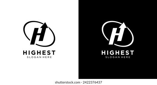 Plantilla de diseño de logotipo de letra H