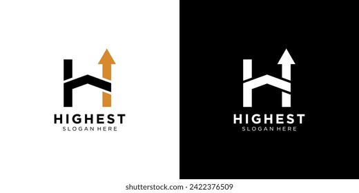 Plantilla de diseño de logotipo de letra H