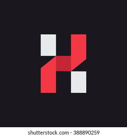 H letter logo design template. Graphic alphabet symbol for corporate business identity. Creative typographic icon concept. Vector element