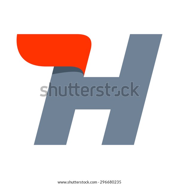 H letter logo design template. Fast speed vector\
unusual letter. Vector design template elements for your\
application or company.