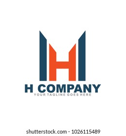 H letter logo design vector icon