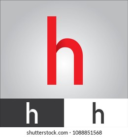 h letter logo design vector