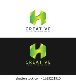 H letter logo design vector. H icon set. company and business logo template.