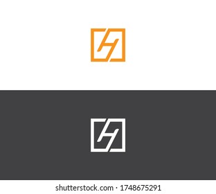 Logo-Design des H-Briefes, Vektorgrafik