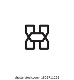 Design-Vektor für H-Buchstaben-Logo.