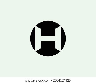 Plantilla vectorial de diseño de logotipo de letra H