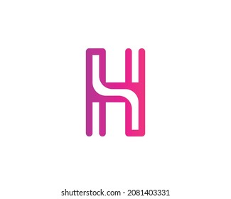 H letter logo design vector template