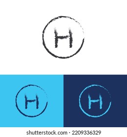 Plantilla vectorial de diseño de logotipo de letra H, 