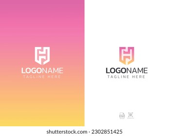 H letter logo design vector illustration
