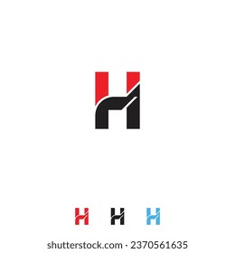 Logotipo de letra H o vector de diseño del logotipo h