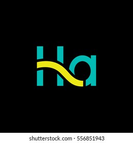 H & A  Letter logo design vector element
