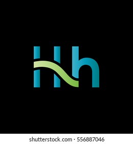 H & H  Letter logo design vector element
