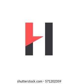 H Letter logo design vector element