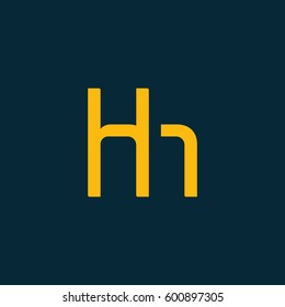 H & H Letter logo design vector element