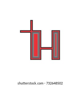H letter logo design vector