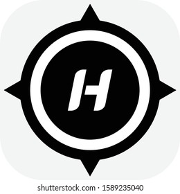 H letter logo design.A vector logo.