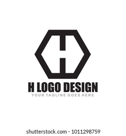 H letter logo icon design vector template