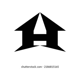 H Letter logo icon design template elements.