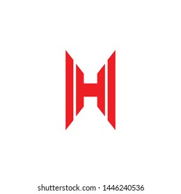 H letter logo initial design vector template
