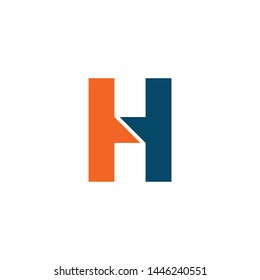 H letter logo initial design vector template