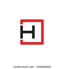 H letter logo initial design vector template