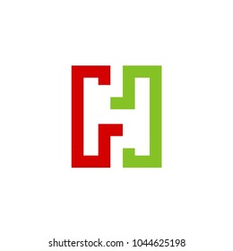 H letter logo initials