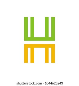 H letter logo initials