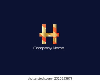 H letter logo make with vector