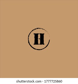 Diseño monográfico del logotipo de la letra H