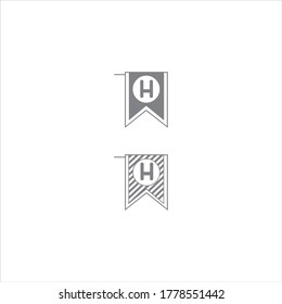 H letter logo monogram design