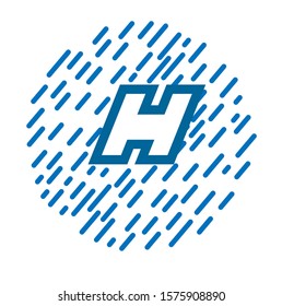 H letter logo with nice background.nice logo design.