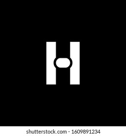 H letter logo with nice black background.H letter icon.