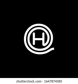 H letter logo with nice black background.H letter icon.H letter design.