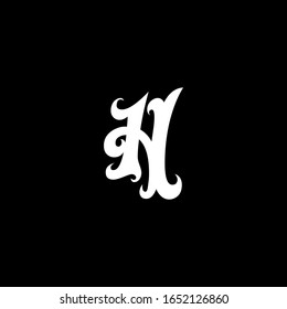 H letter logo with nice black background.H letter icon.H letter design.