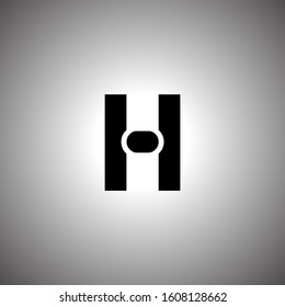 H letter logo with nice white background.H letter icon.