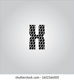 H-Brief-Logo mit schönem weißem Hintergrund.H-Buchstabensymbol.H-Briefdesign.