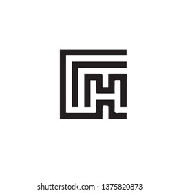 H Letter Logo simple and Unique Design.
