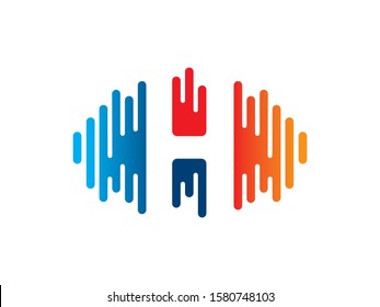 H Letter logo or symbol template design