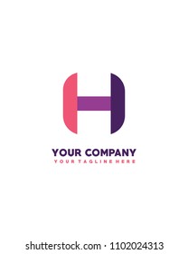  H Letter Logo Template