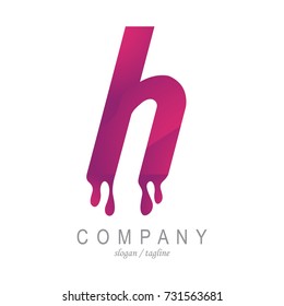 H letter logo template