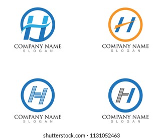 H Letter Logo Template Design Vector illustration