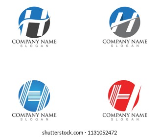 H Letter Logo Template Design Vector illustration