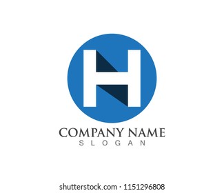 H Letter Logo Template Design Vector