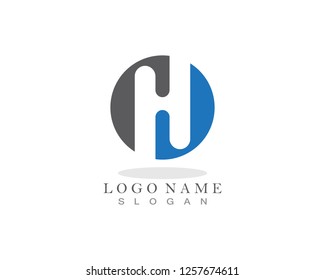 H Letter Logo Template Design Vector illustration